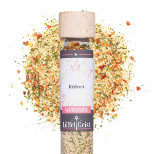 Rühreigewürz im Glasröhrchen